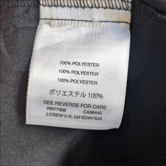 J. Crew Floral Flutter Sleeve Shift Dress Small Black Red #7 - Picture 10 of 11